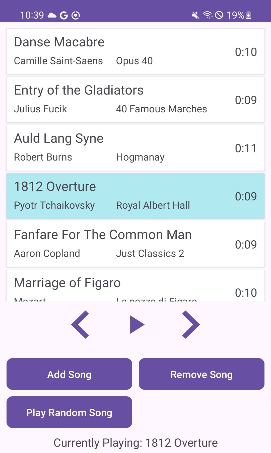 Android Playlist App